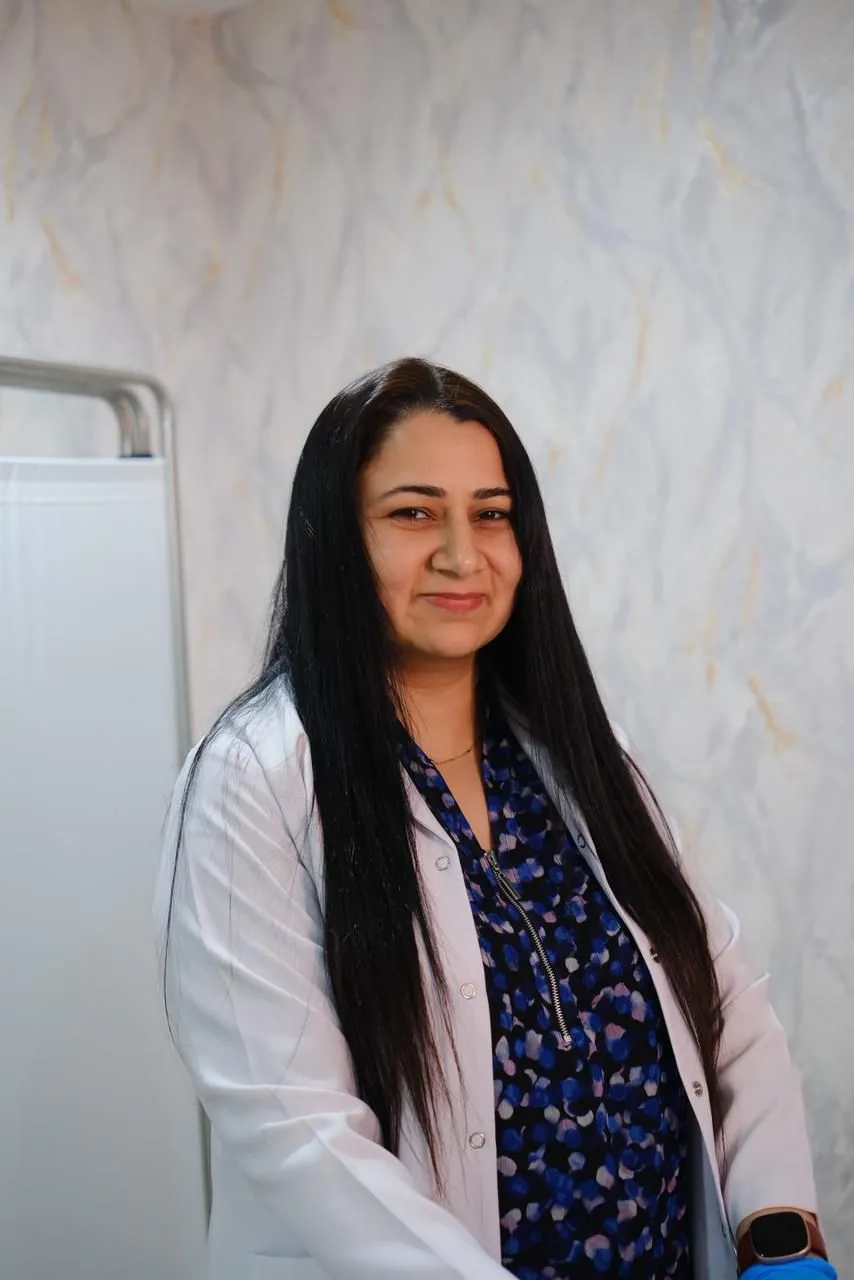 Professional female doctor in a high-end medical environment